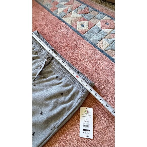 Secret Treasures Star Print Gray Sleep Jogger Pants Cuffed Lounge XL NWT - Picture 4 of 9